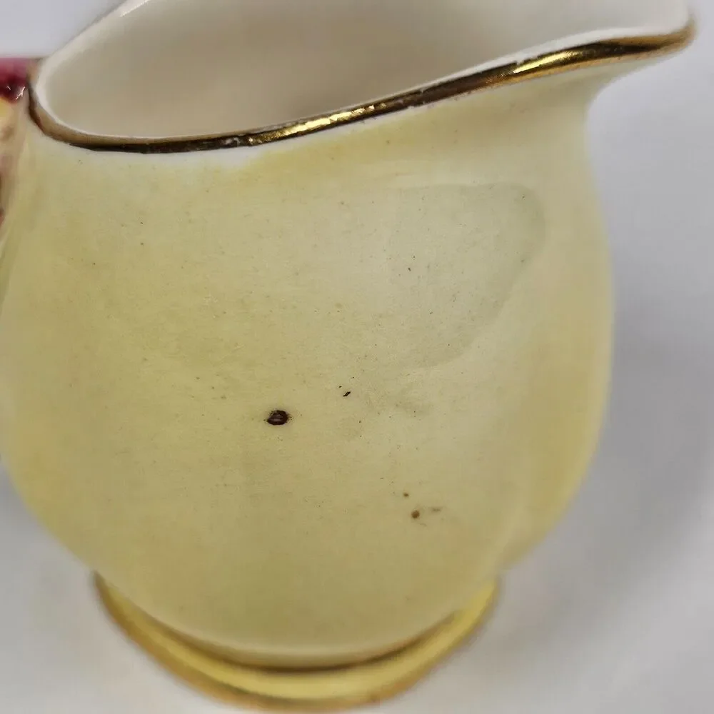 Tiger Lily Yellow Mini Creamer Small Pitcher 2